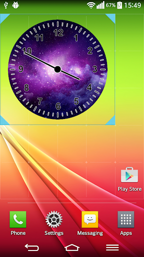 Galaxy Clock Widget