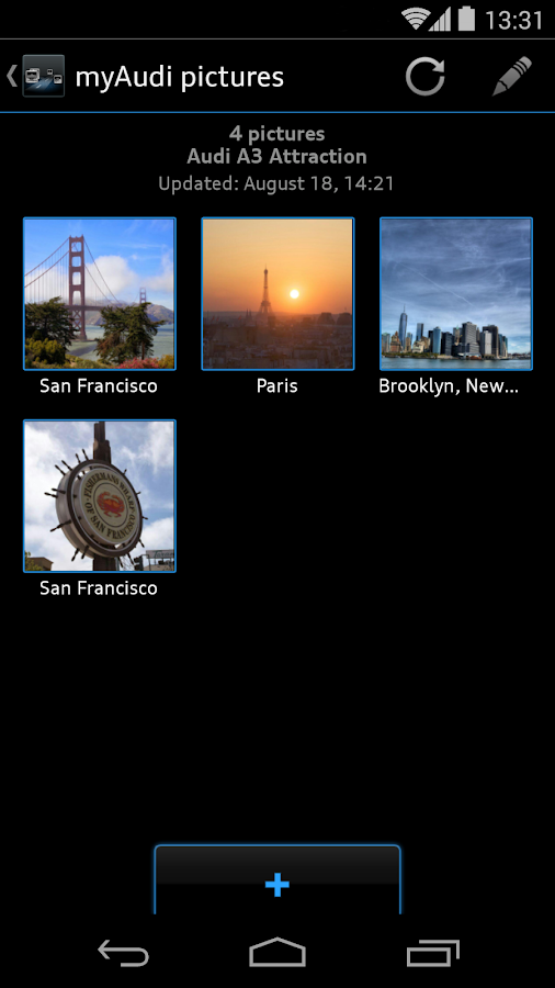 Audi MMI connect - screenshot