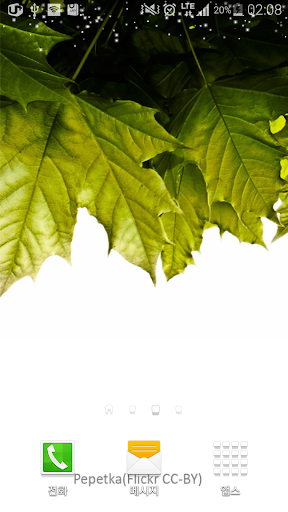 green leaf whitetone wallpaper