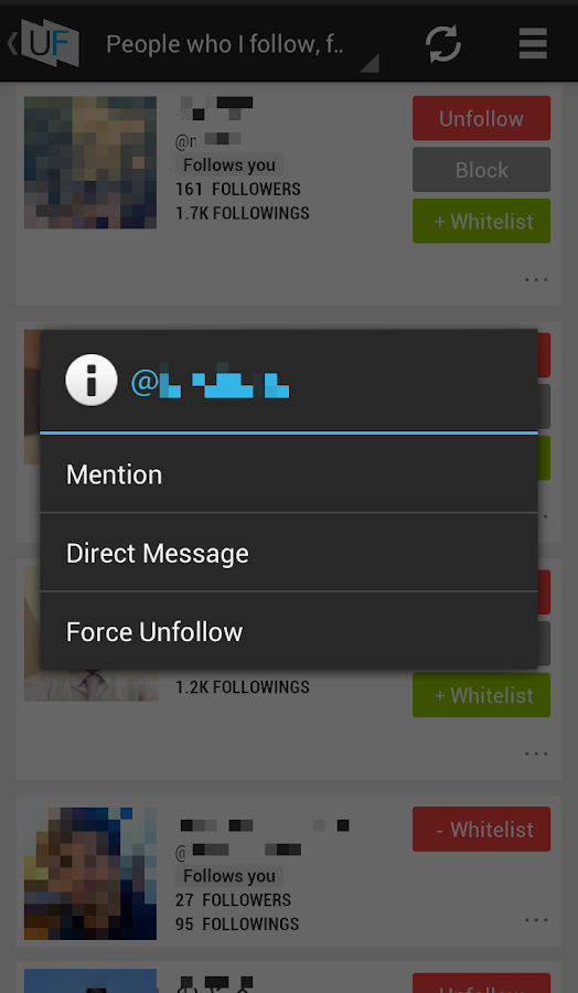 Unfollowers, Twitter Instagram - screenshot - 524 x 900 png 80kB