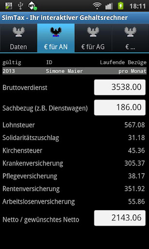 SimTax Gehaltsrechner 2015