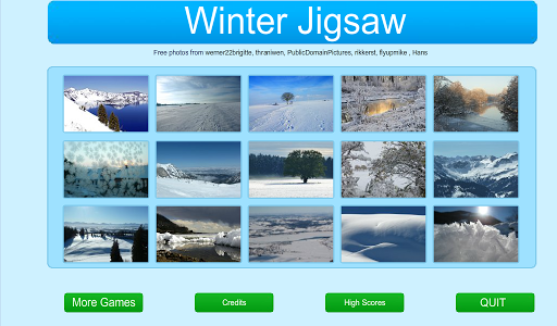 Winter Jigsaw and Slider