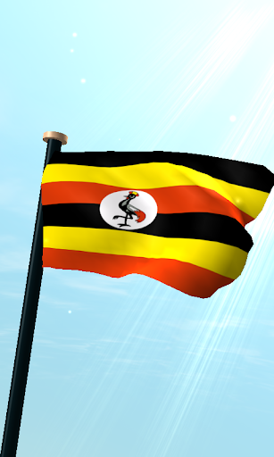 Uganda Flag 3D Live Wallpaper