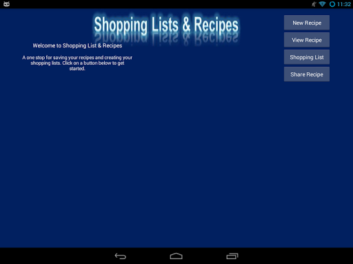 Shopping Lists Recipes