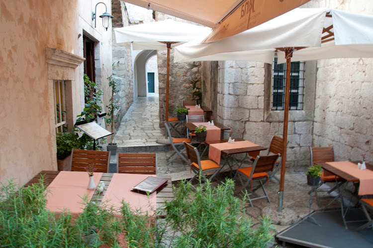 Café in Dubrovnik, Croatia.