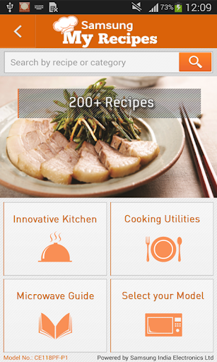 Samsung My Recipes