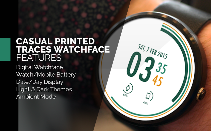 Casual Printed Traces Face Screen 1