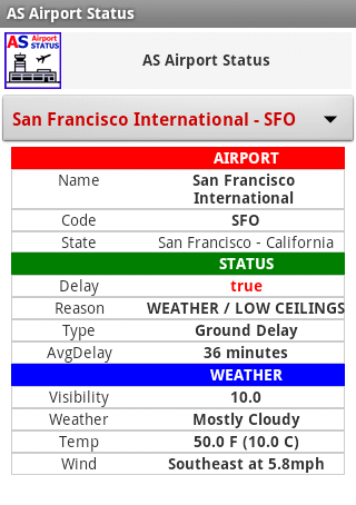 AS Airport Status USA