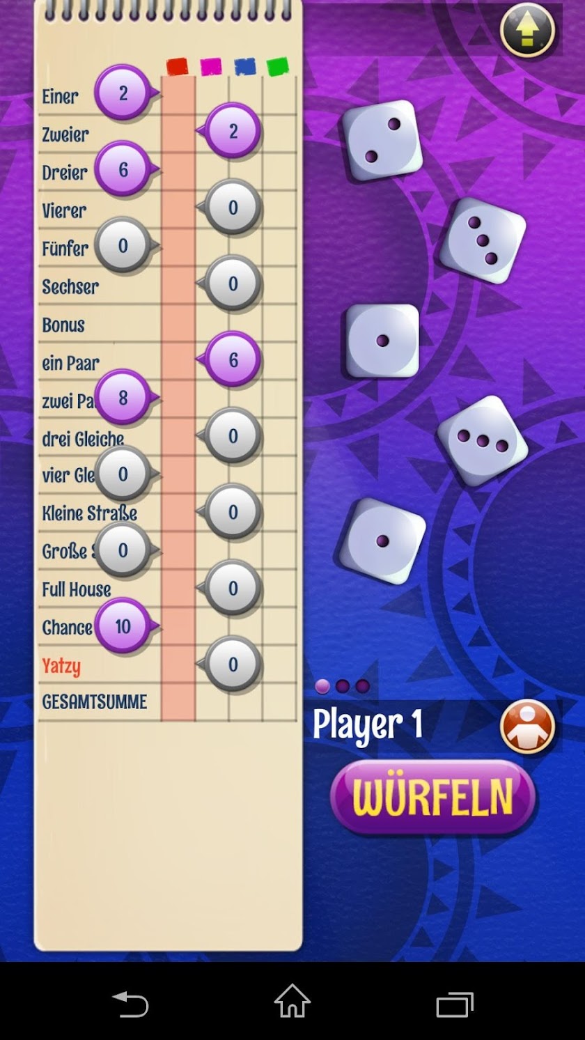 Yatzy! Gold Screen 2