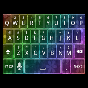 Rainbow Flower Keyboard Skin