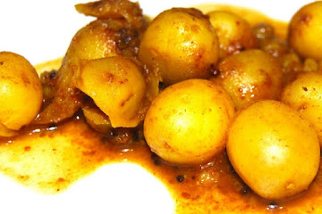 Sweet and Sour Potatoes, Gujarati-Style