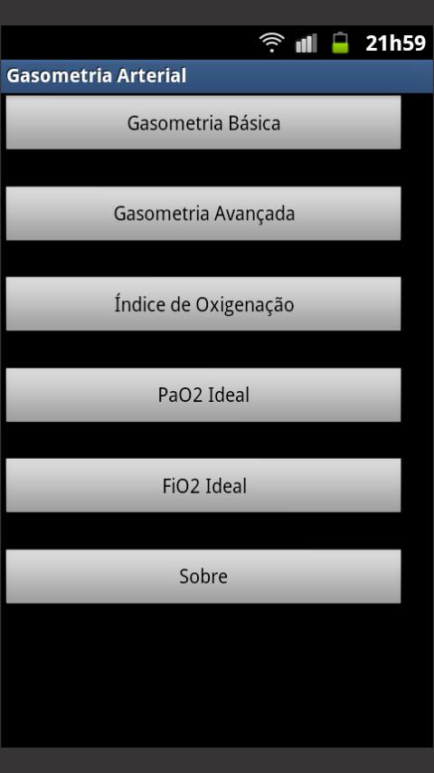 Android application Gasometria Arterial Full screenshort