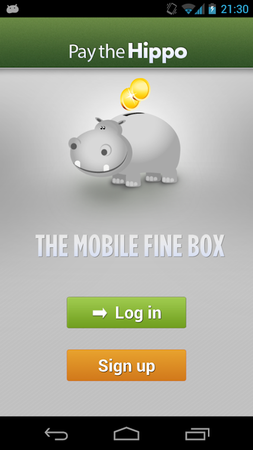 Android application PayTheHippo screenshort