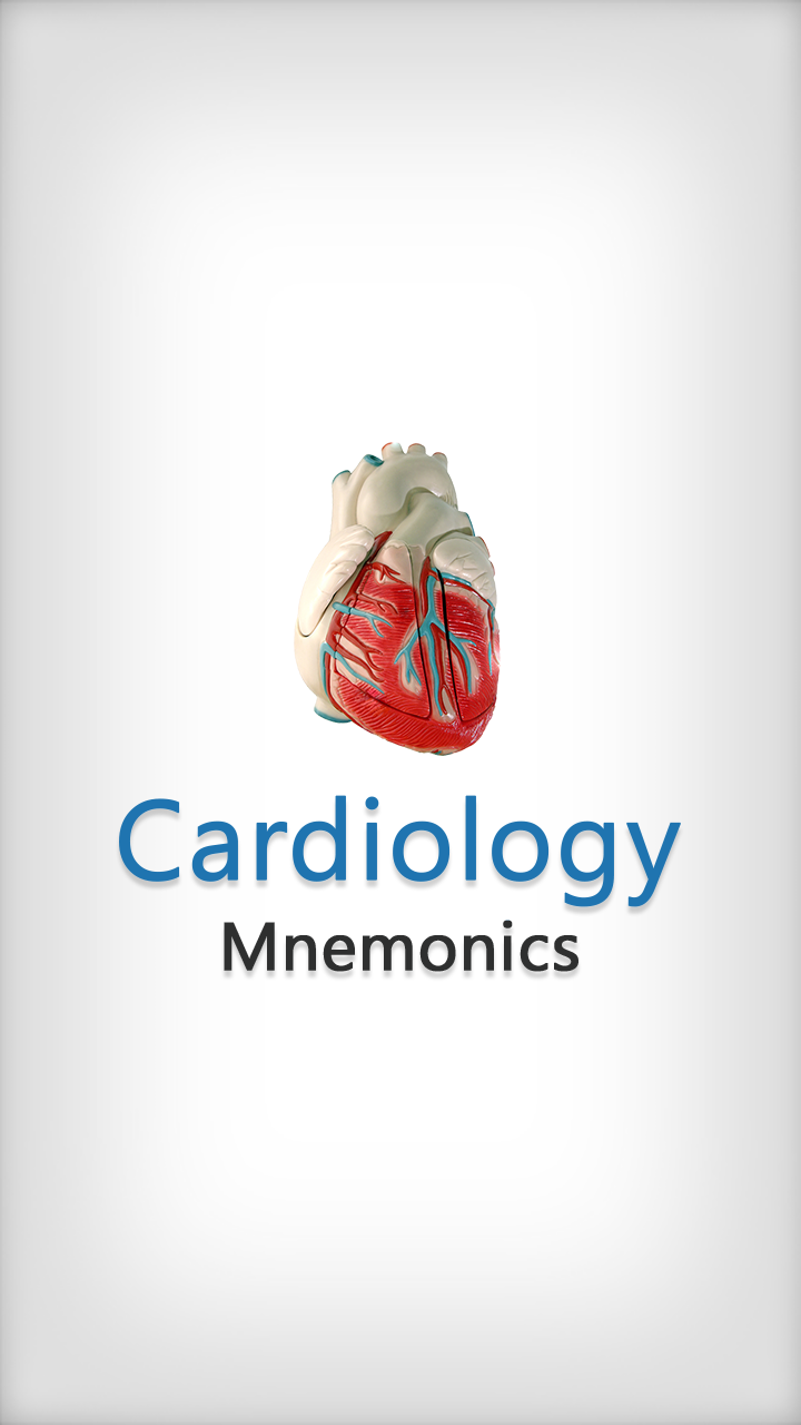 Cardiology Mnemonics Screen 1