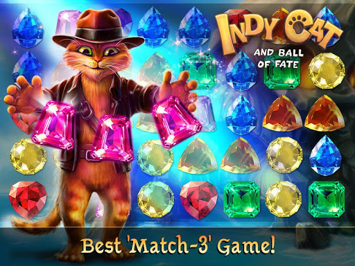 Indy Cat - Match 3 Puzzle Adventure  (Mod Money)