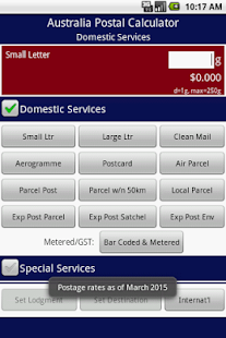 Australia Postage Calculator Screenshots 0