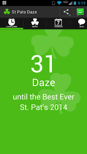 St. Pat's Daze Countdown