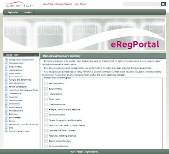 Celerion Clinical Studies Screenshots 2