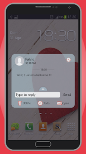 免費下載個人化APP|OS 8 Red GO SMS app開箱文|APP開箱王