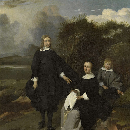 Family in a Landscape, Barend Graat, 1650 - 1660 - Rijksmuseum