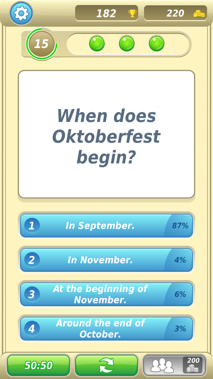 German Trivia Quiz Screen 3