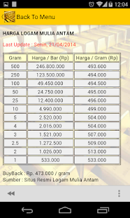 Info Harga Emas Screenshots 3