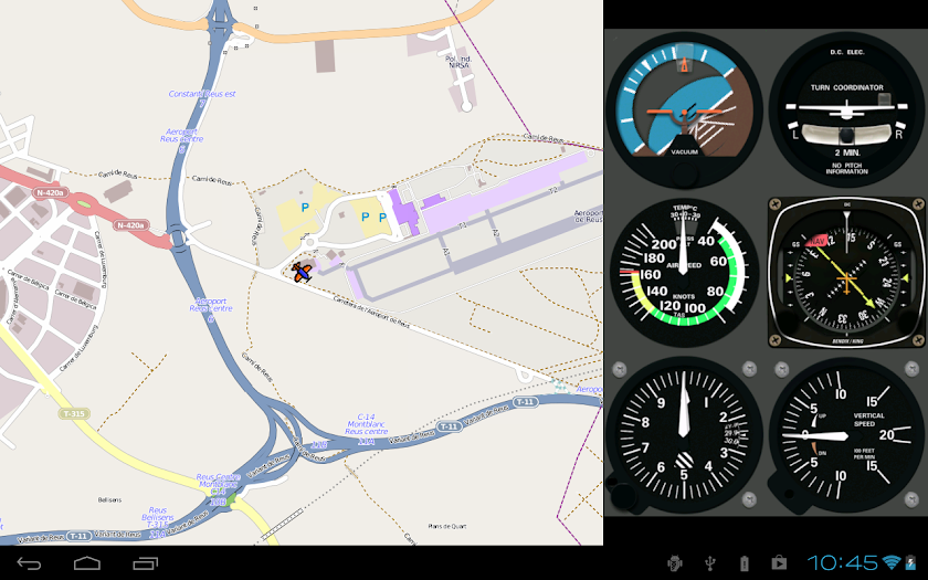 FlightGearMap (Donate Version) Screen 2