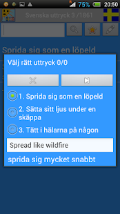 Swedish-English idioms Test Screenshots 5