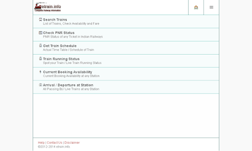 Indian Railways @etrain.info Screenshots 0