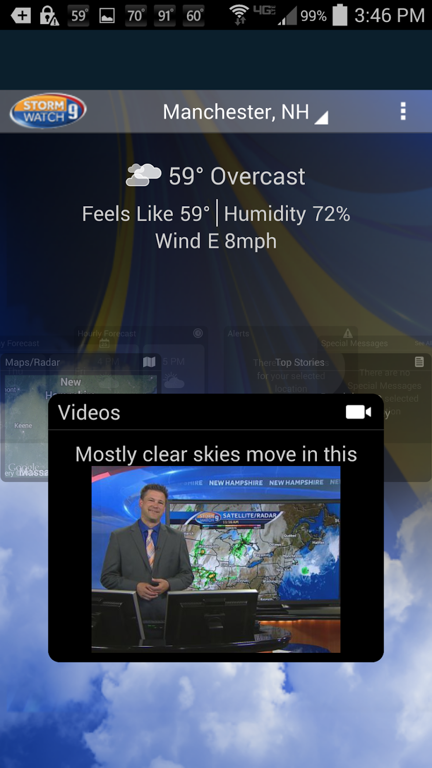 WMUR Weather Screen 1