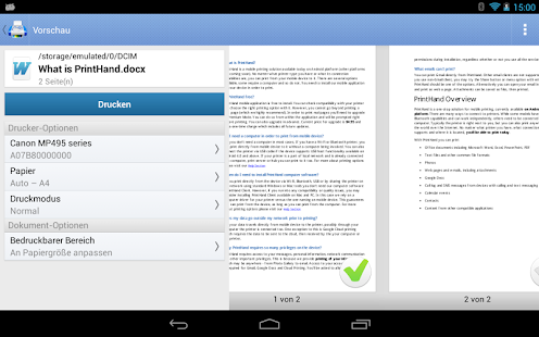PrintHand Mobile Print Screenshot