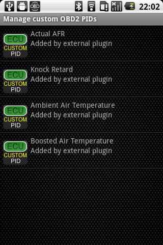 Android application Torque - Mazdaspeed 2010-13 screenshort