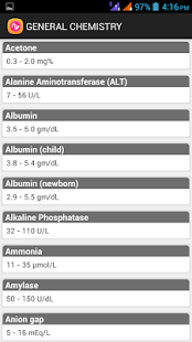 Download Normal Lab Values Reference APK