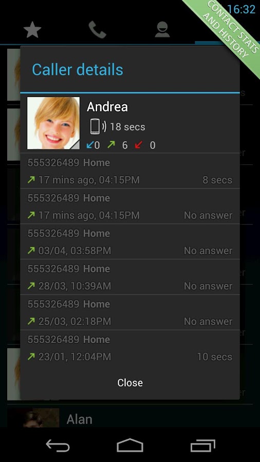 Swipe Dialer Pro - screenshot