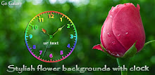 Flower Clock Live Wallpaper by Galaxy Launcher APK