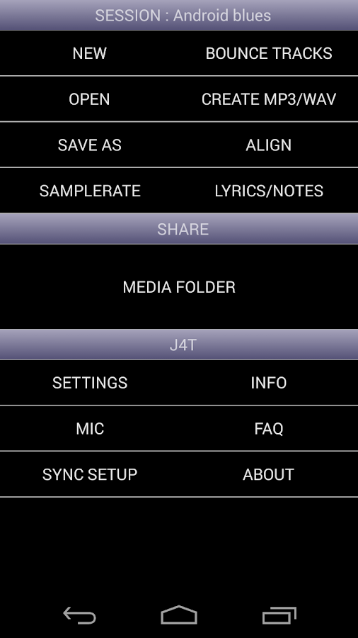 J4T Multitrack Recorder - screenshot