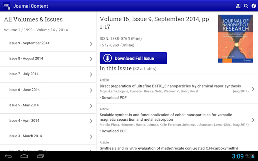 【免費書籍App】J of Nanoparticle Research-APP點子