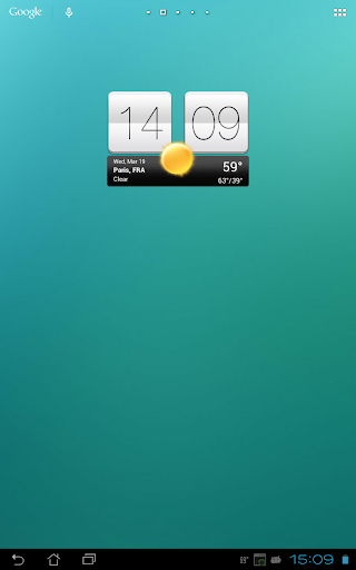 Sense V2 Flip Clock & Weather