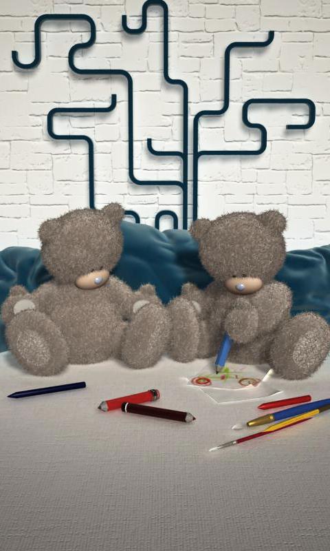 Funny Bears 3D Live Wallpaper Screen 2