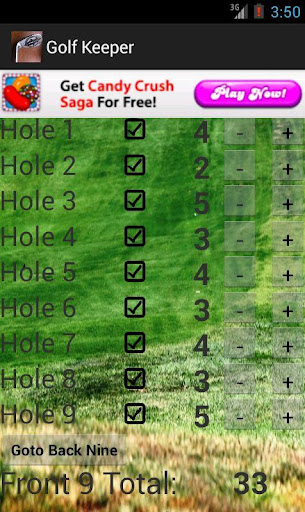 Golf Keeper Score Card Free