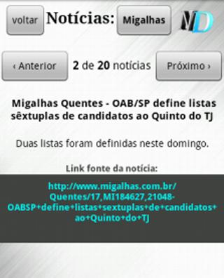 Notícias Direito Screen 2