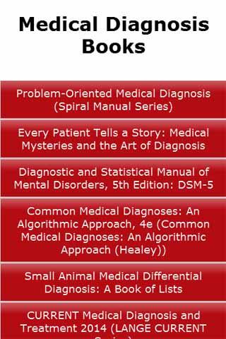 Medical Diagnosis Books