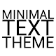 Minimal Black Text THEME PAID APK