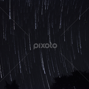 Star trail by Toufique E Joarder - Landscapes Starscapes