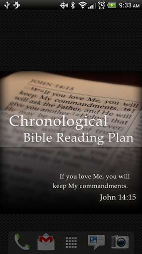 Chronological Bible Plan