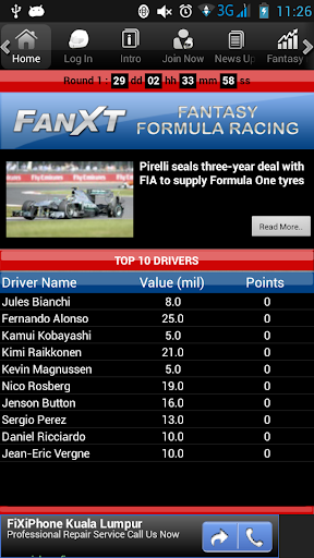 Fantasy Formula Racing