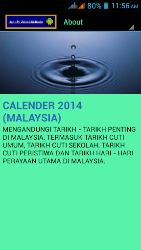 CALENDER 2015 MALAYSIA