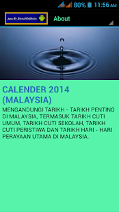 CALENDER 2014 MALAYSIA