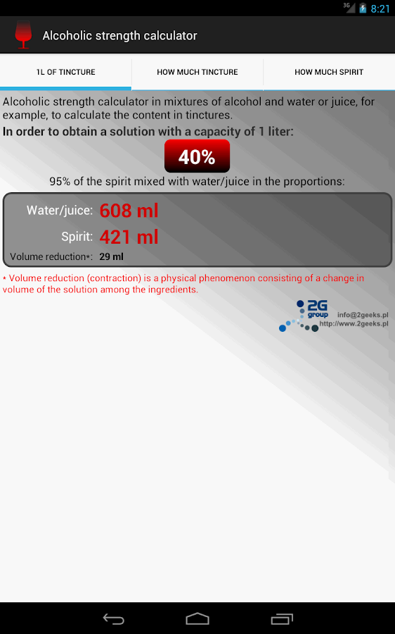 Alcoholic strength calculator Android Apps on Google Play