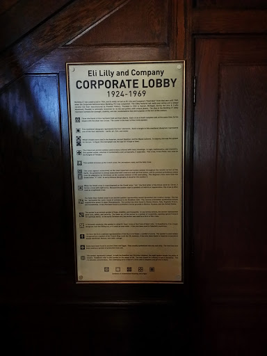 Plaque for Former Lilly Corporate Lobby
